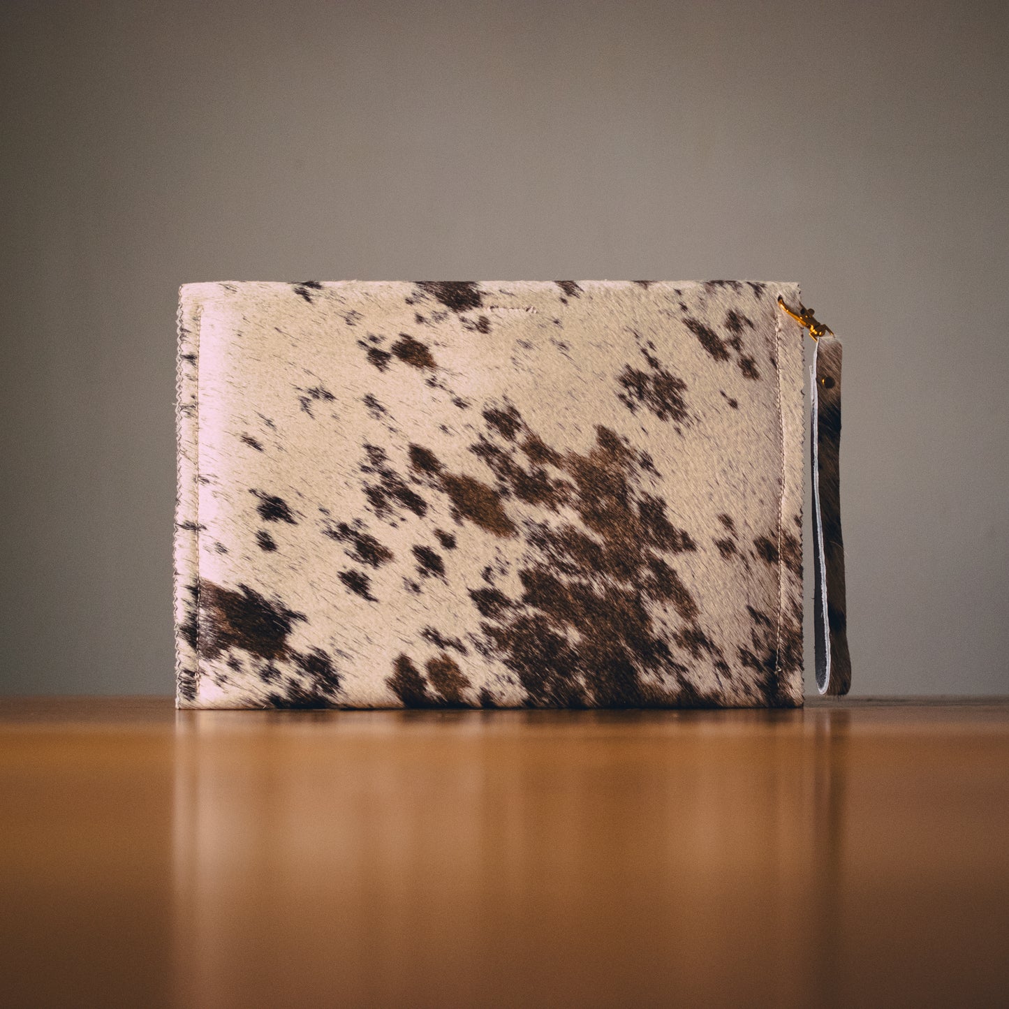 Handmade Cowhide Envelope Clutch Bag | One-of-a-Kind, Made in Wales