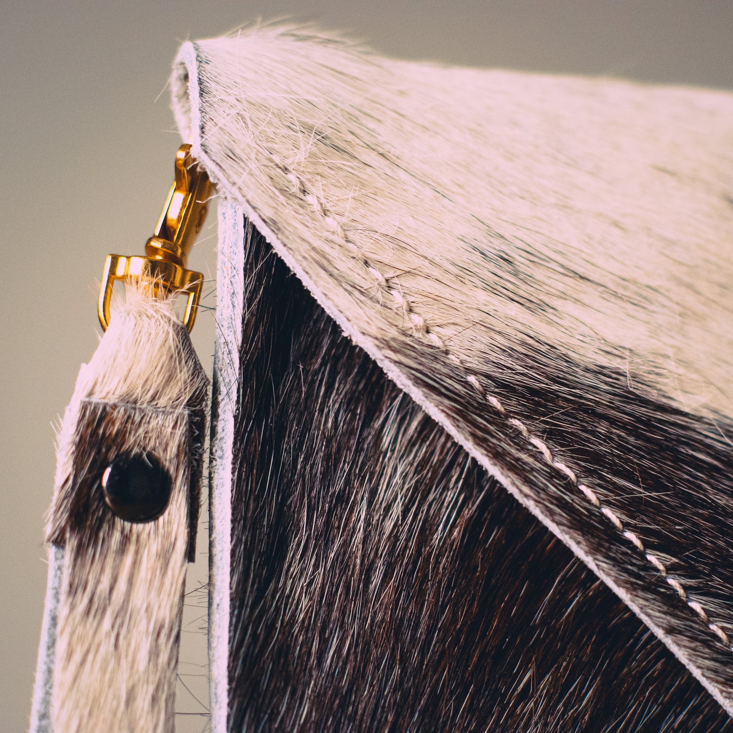 Handmade Cowhide Envelope Clutch Bag | One-of-a-Kind, Made in Wales
