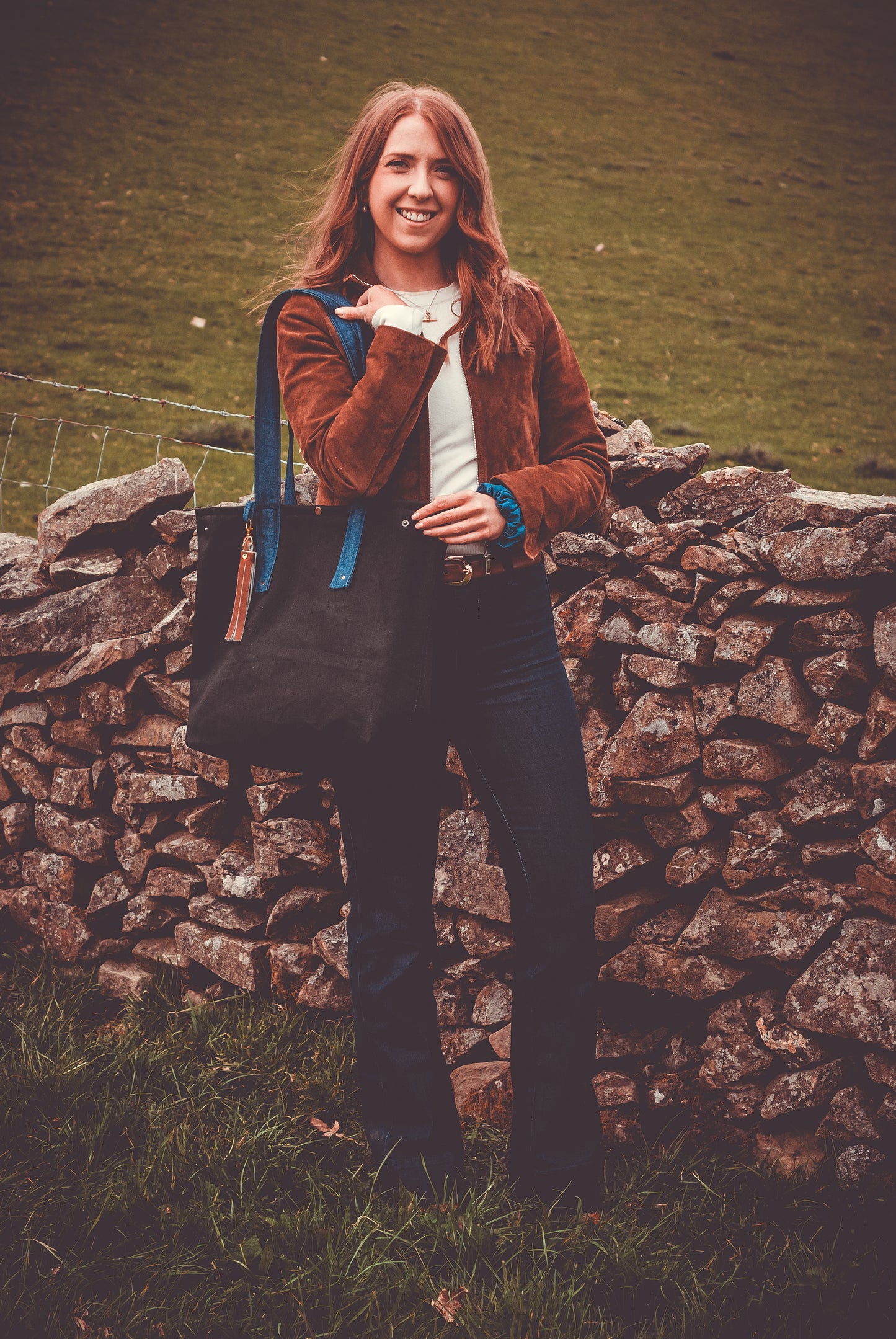 Handmade Denim & Corduroy Tote Bag