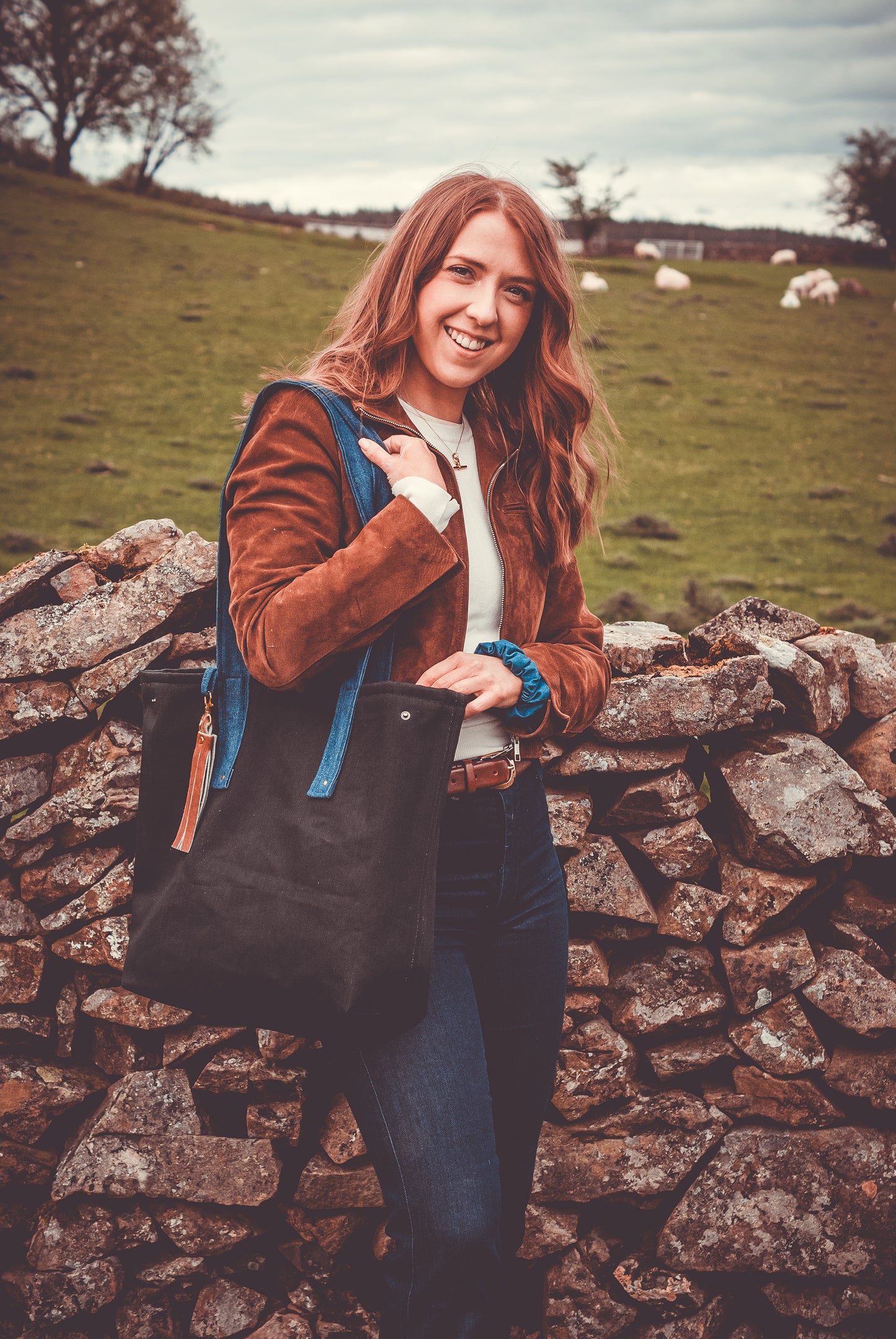 Handmade Denim & Corduroy Tote Bag