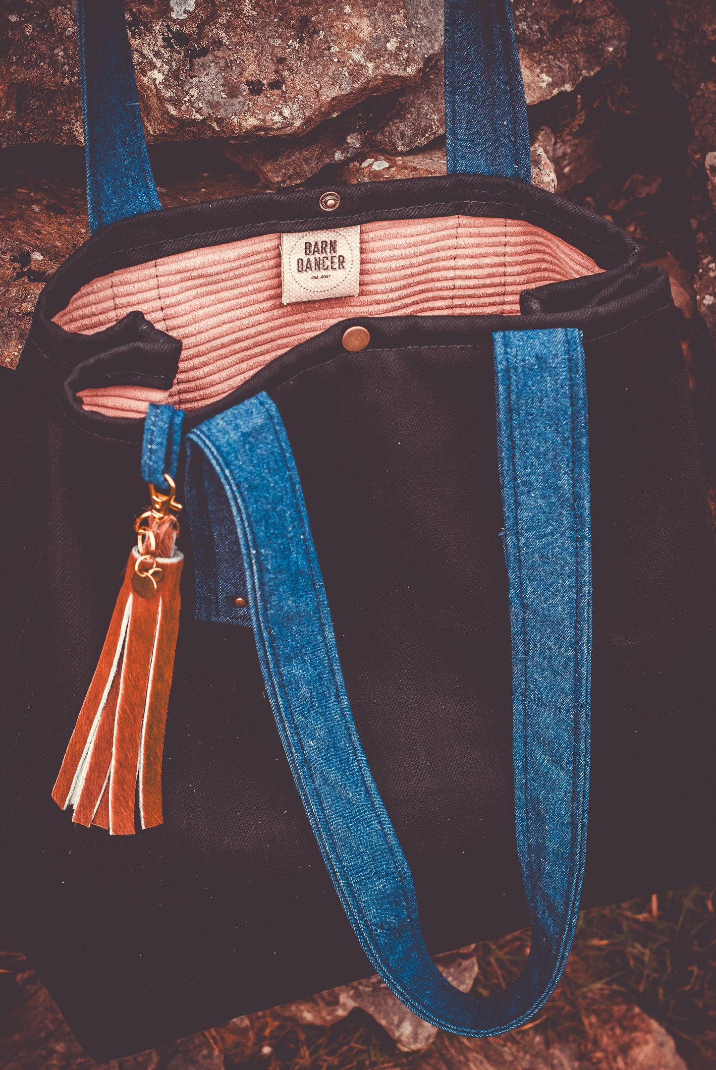 Handmade Denim & Corduroy Tote Bag
