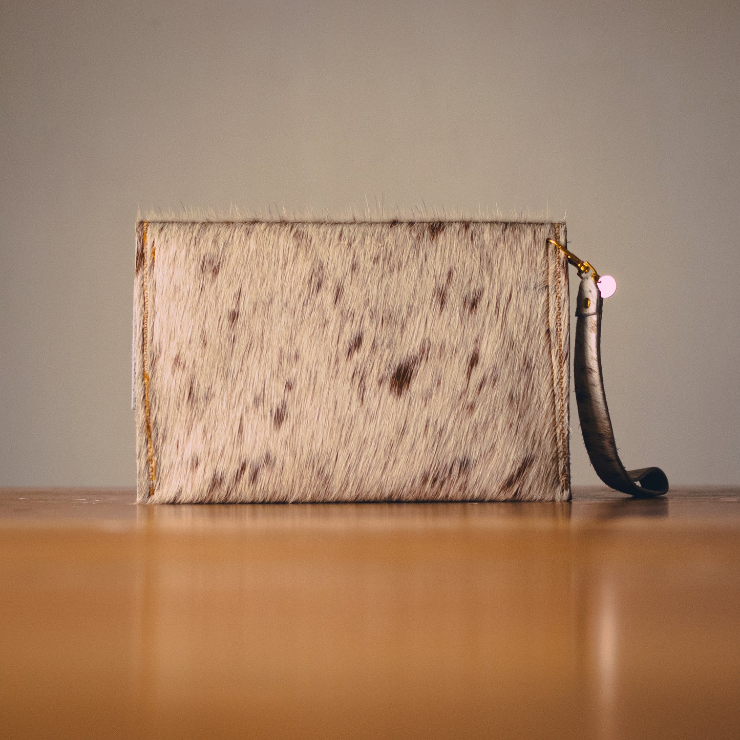 Handmade Cowhide Clutch Bag – Compact, One-of-a-Kind & Made in Wales
