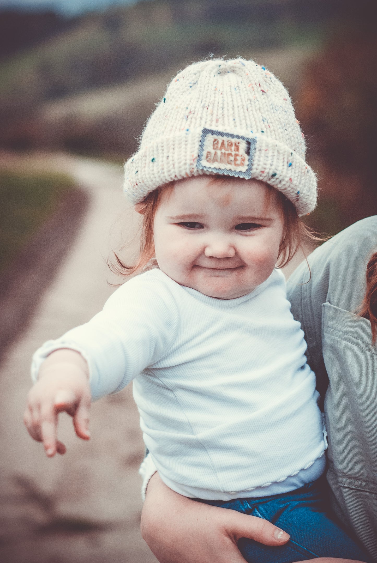 Children’s Woolblend Hat – Handmade in Wales with Barn Dancer Badge (Baby to Junior Sizes)
