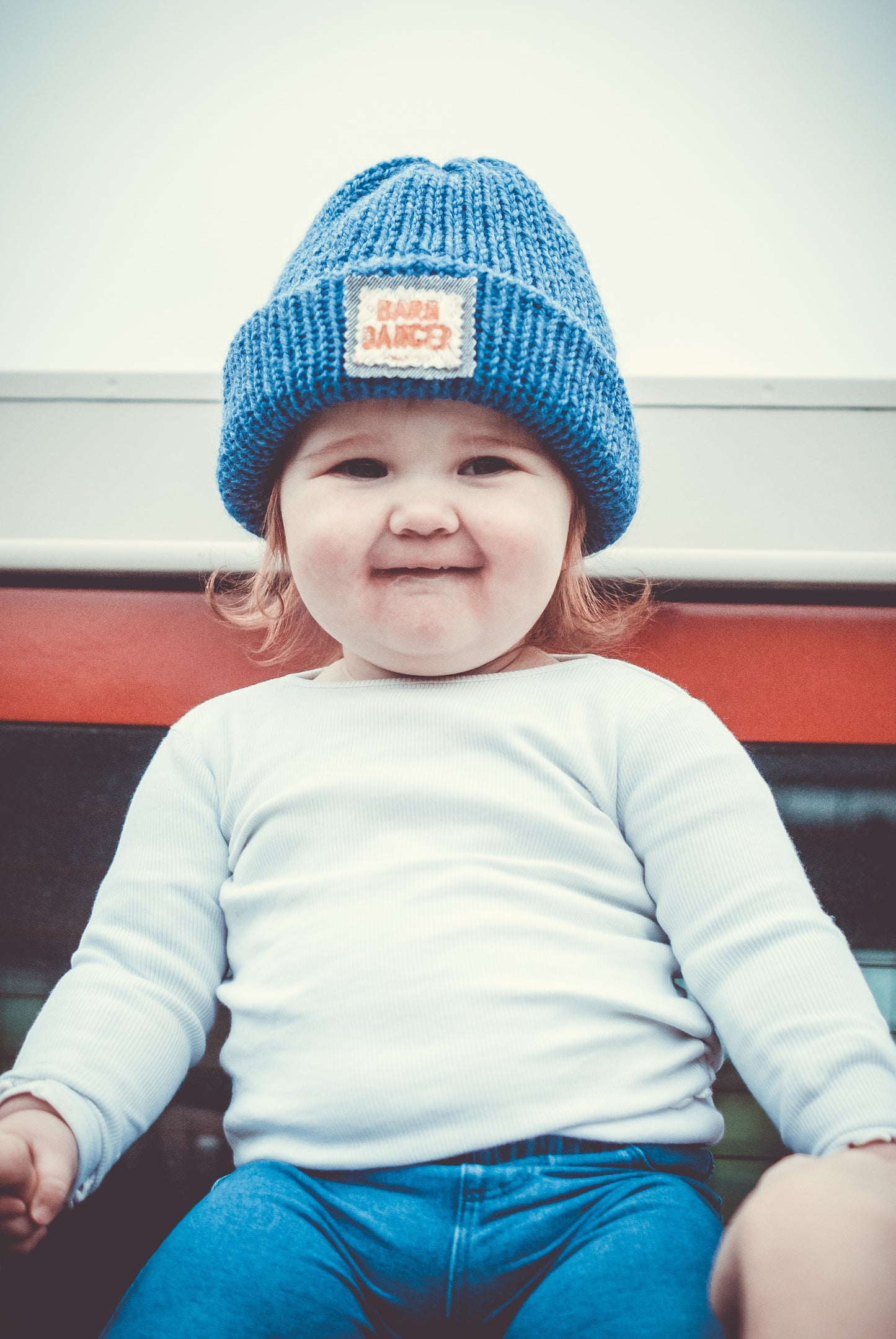 Children’s Woolblend Hat – Handmade in Wales with Barn Dancer Badge (Baby to Junior Sizes)